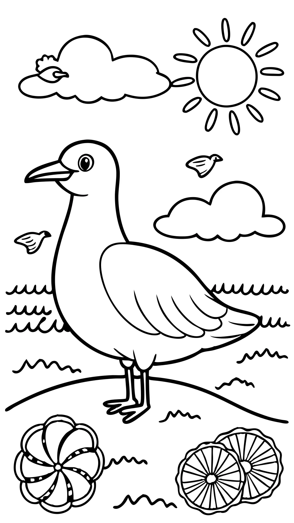 seagull coloring pages